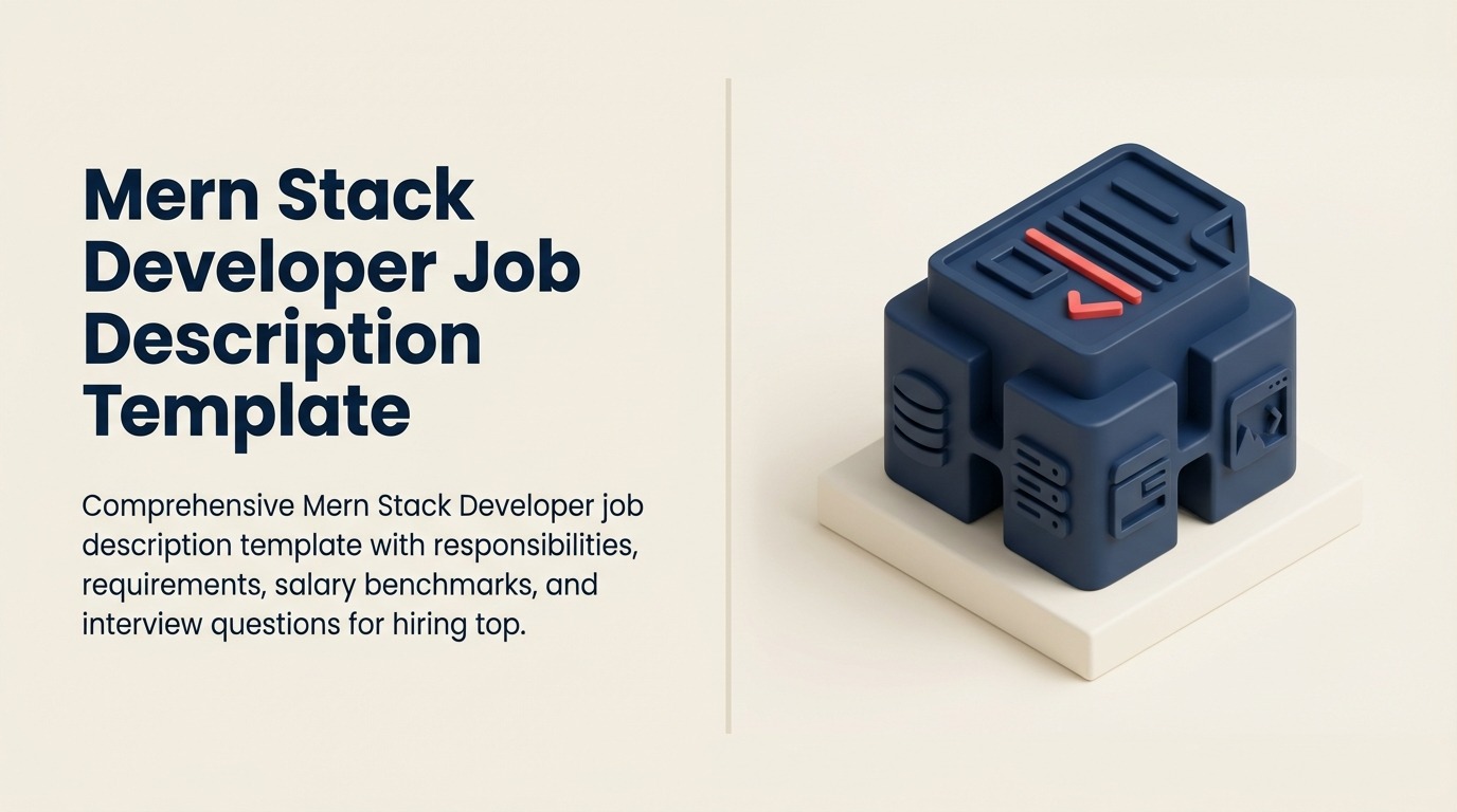 MERN Stack Developer job description illustrated by four interlocking application layers
