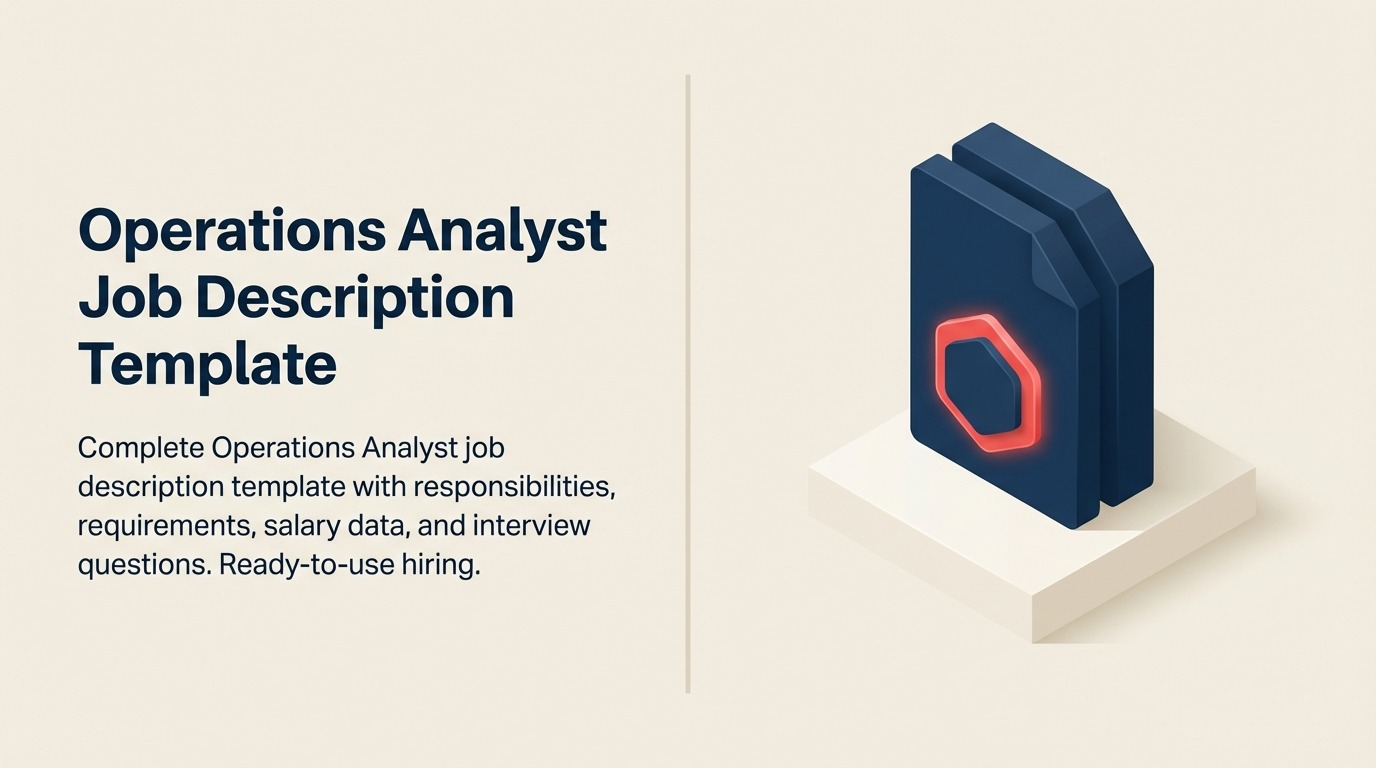 Operations Analyst Job Description illustrated with process improvement lens