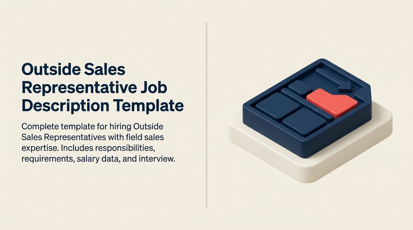 Outside Sales Representative Job Description illustrated with a Rework editorial outside sales representative visual.