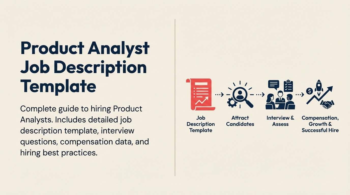 Product Analyst Job Description illustrated with product behavior insight lens
