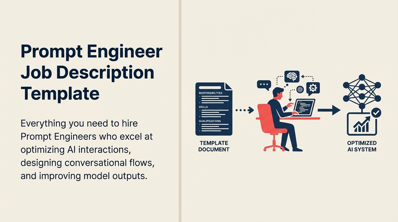 Prompt Engineer job description shown as a tuning system aligning human intent with AI output