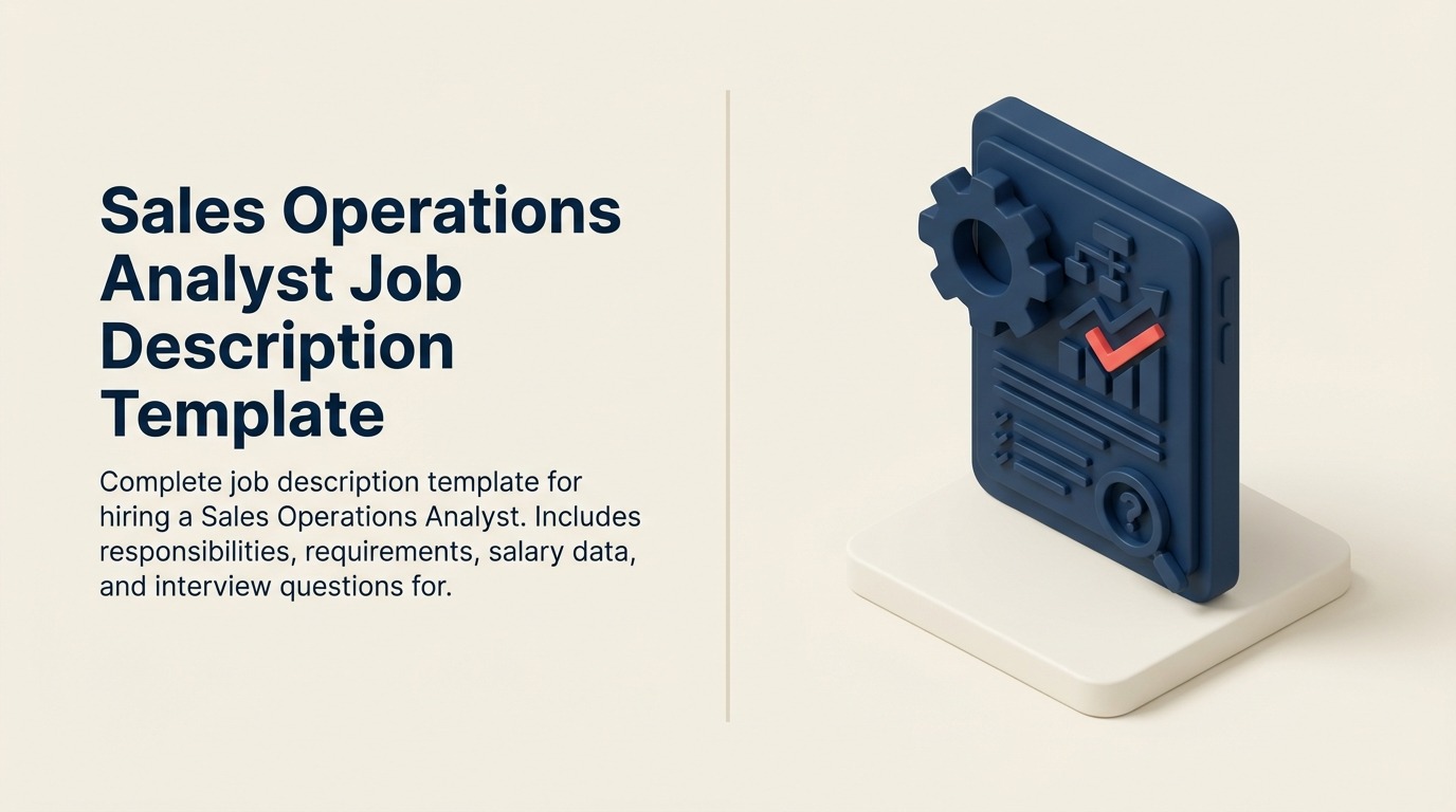 Sales Operations Analyst Job Description illustrated with revenue analysis prism