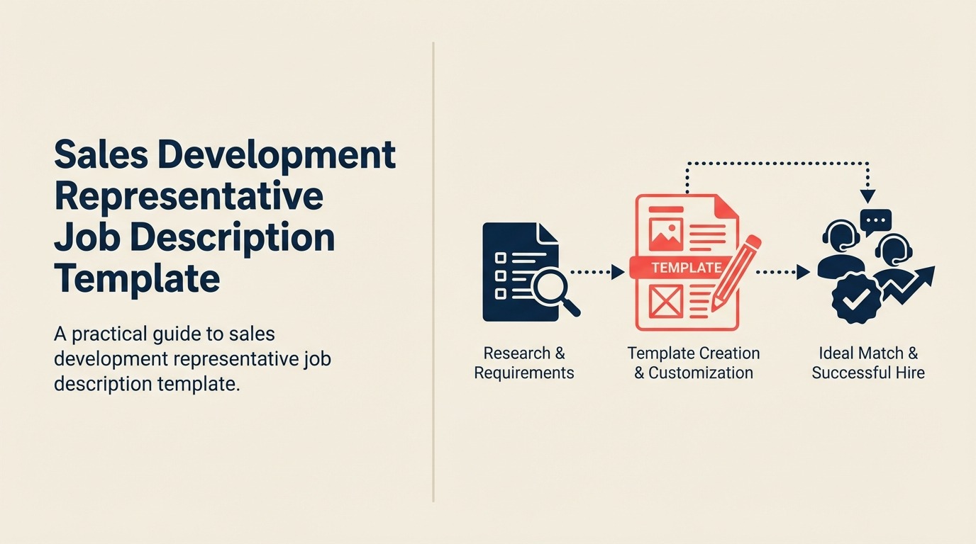 SDR Job Description Template illustrated with qualification funnel lens