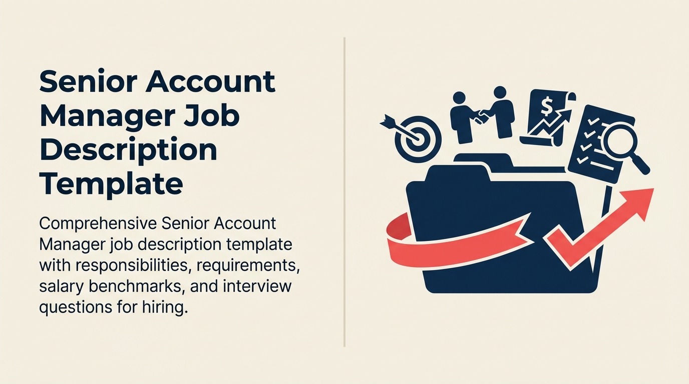 Senior account manager job description shown as protected strategic accounts with expansion growth
