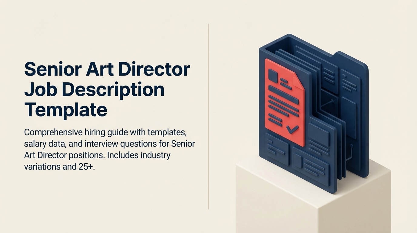 Senior Art Director Job Description illustrated with director viewfinder