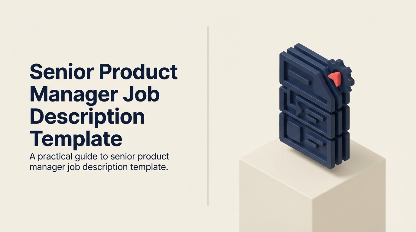 Senior product manager job description shown as customer evidence and business strategy forged into a prioritized product bet