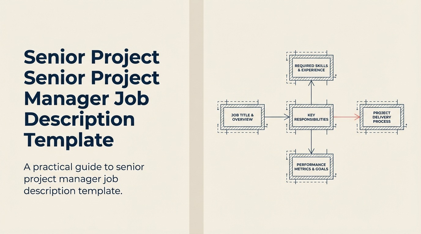 Senior Project Manager Job Description illustrated with program orchestration compass