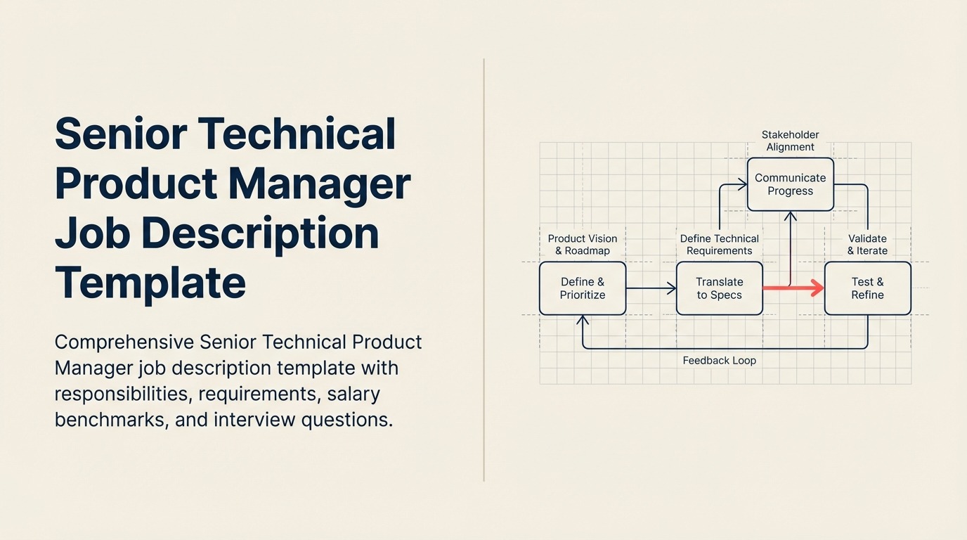 Senior technical product manager job description shown as a bridge between customer value and architecture