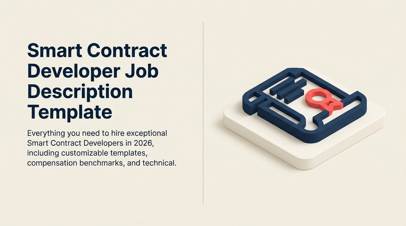 Smart Contract Developer job description shown as a sealed logic vault with an audit key