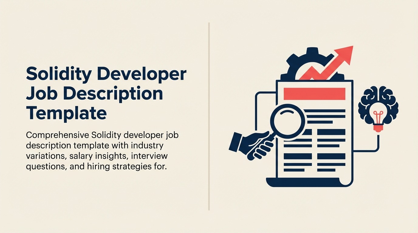 Solidity Developer Job Description illustrated with smart contract lock