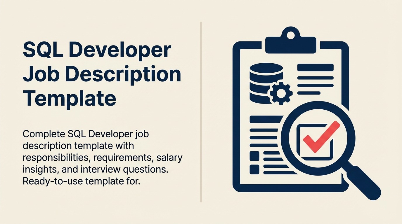 SQL Developer job description illustrated by a precision data mill aligning records into useful information