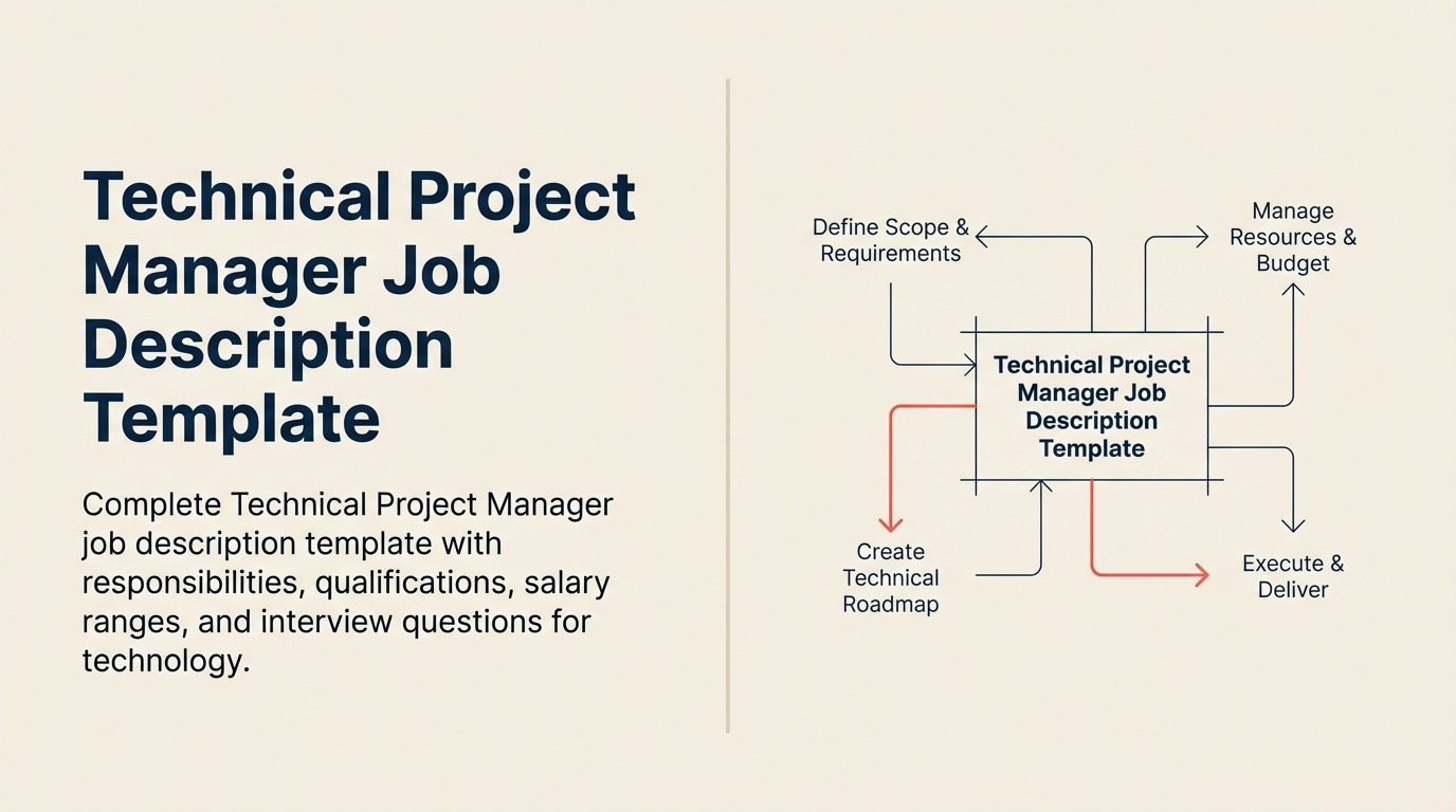 Technical Project Manager job description shown as a bridge between engineering and business delivery