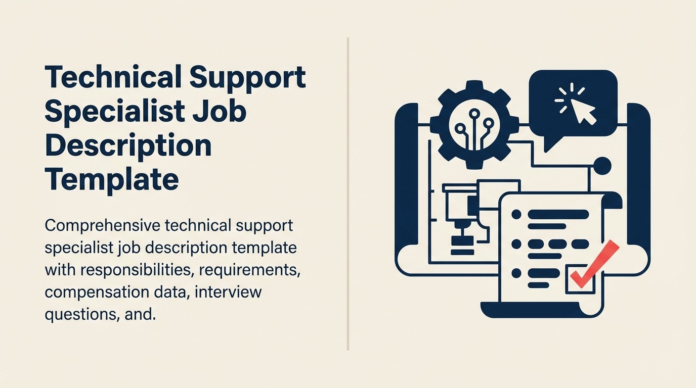 Technical Support Specialist Job Description with a diagnostic bridge resolving a technical knot