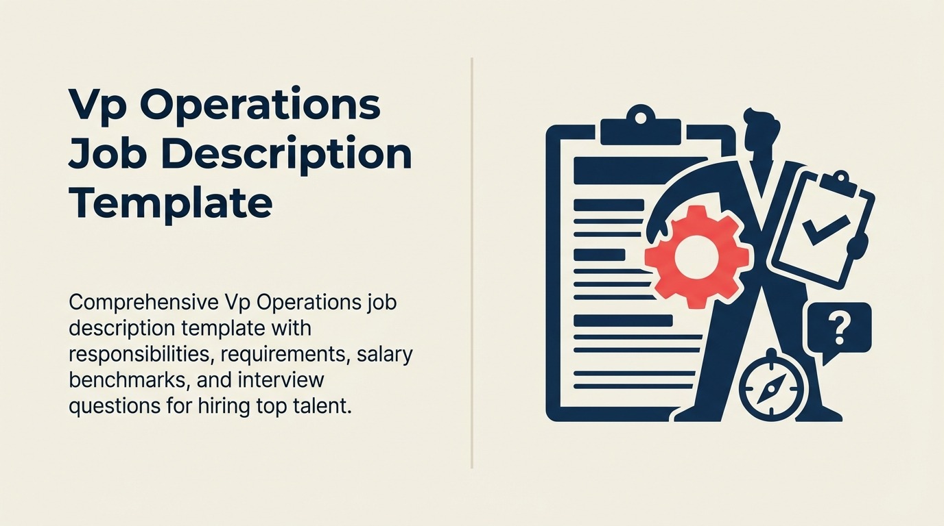 VP of Operations job description shown as a strategy-to-execution transmission