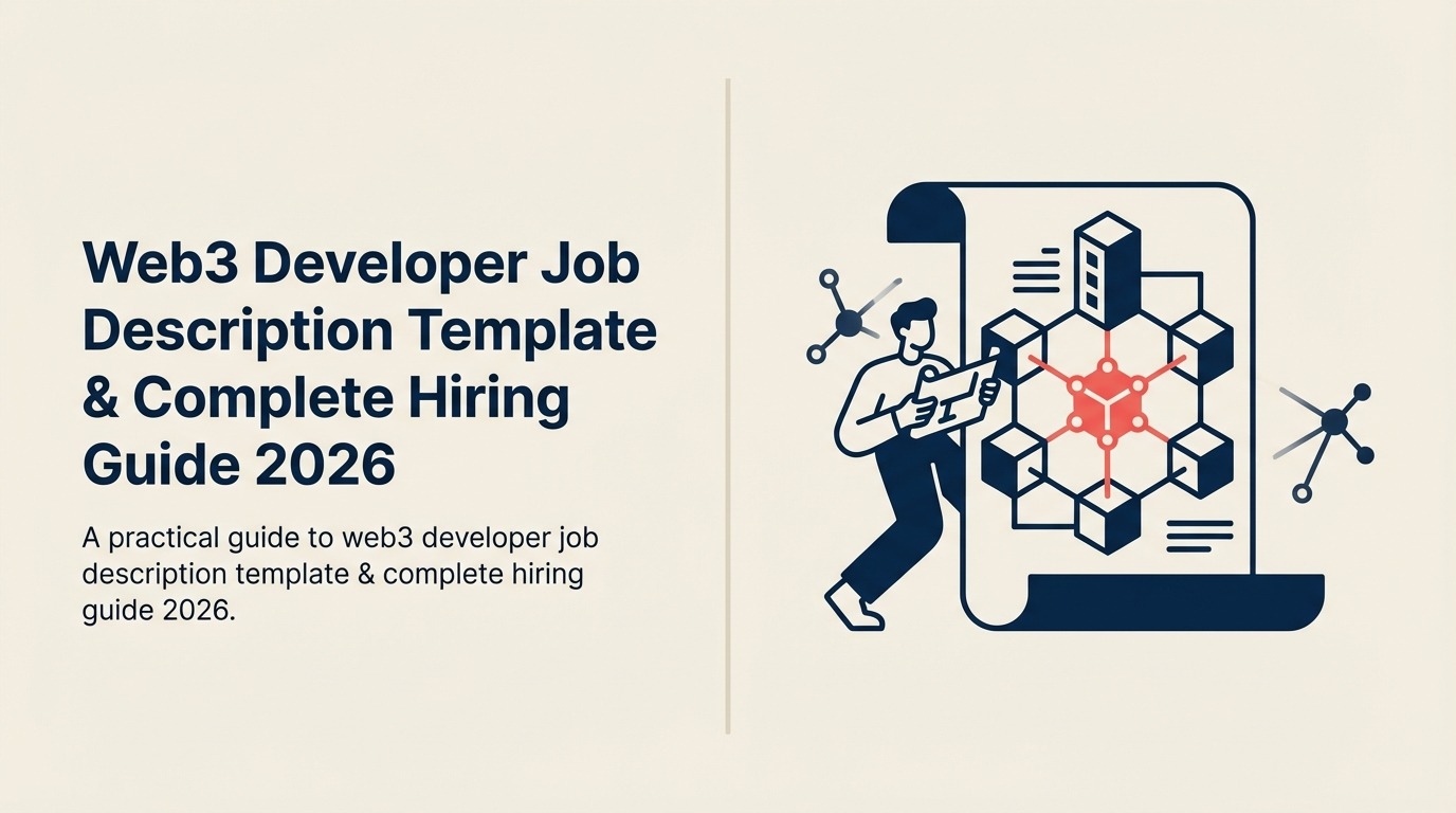 Web3 Developer Job Description illustrated with decentralized product loom