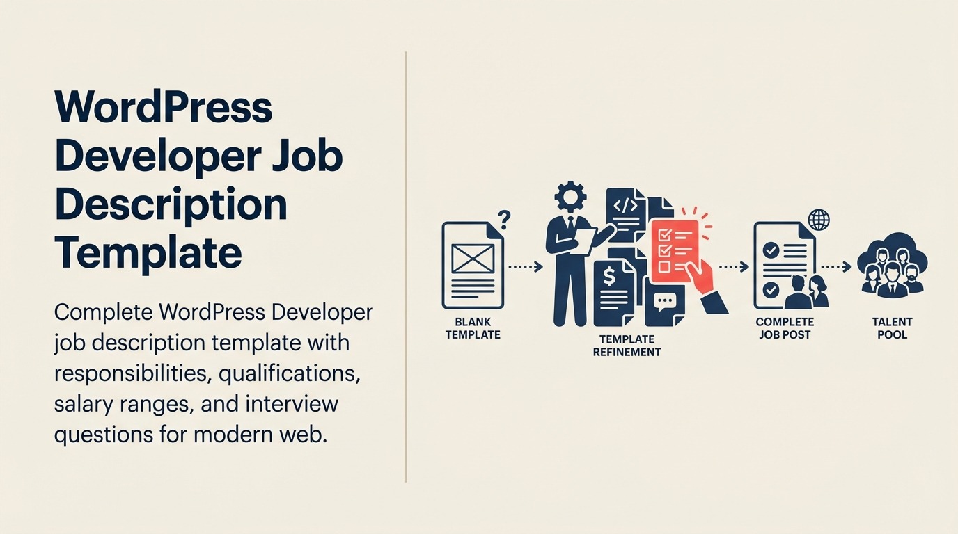 WordPress Developer Job Description shown as modular publishing block