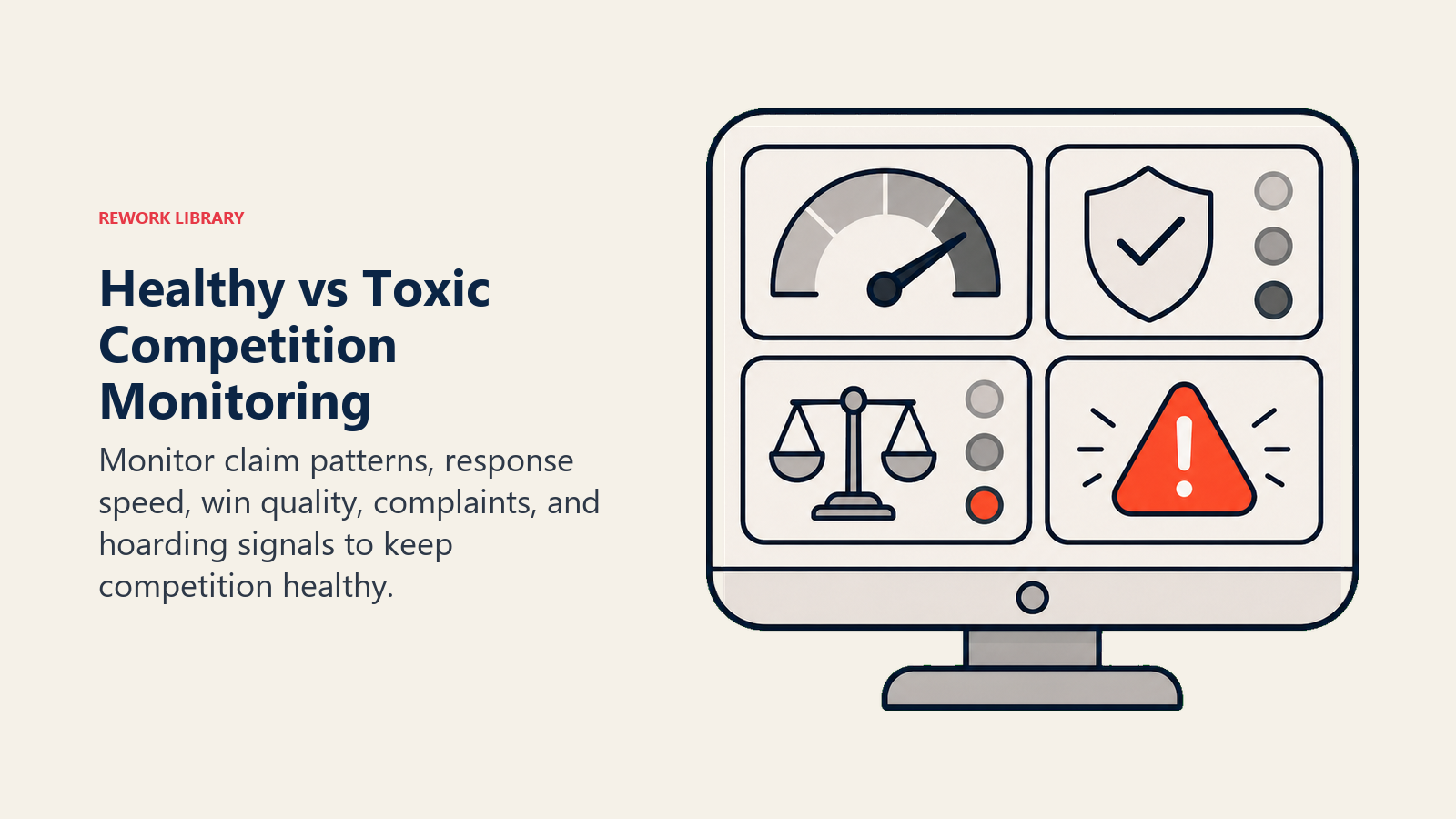 Monitoring for Healthy vs Toxic Competition