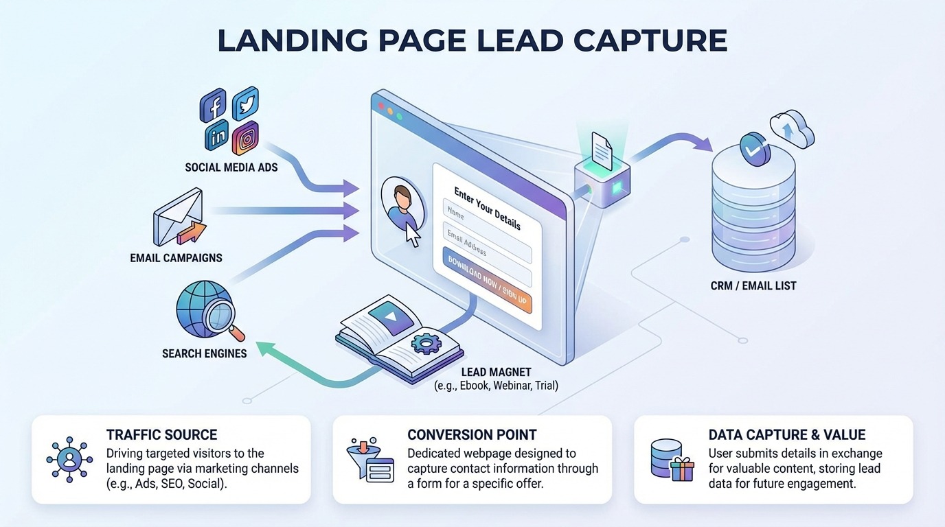 Landing Pages e Formularios Web: Convertendo Visitantes em Leads