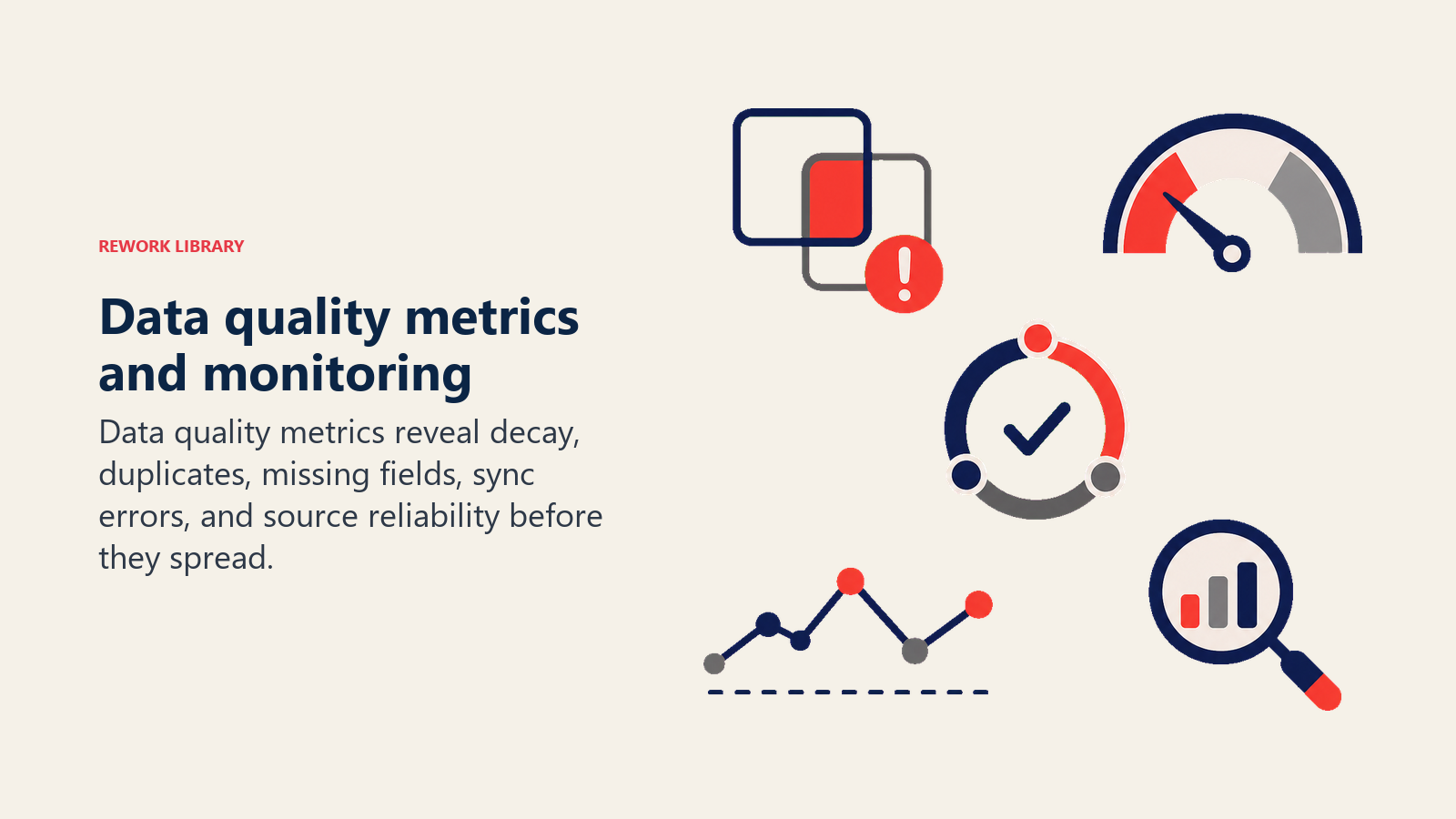 Data quality metrics and monitoring