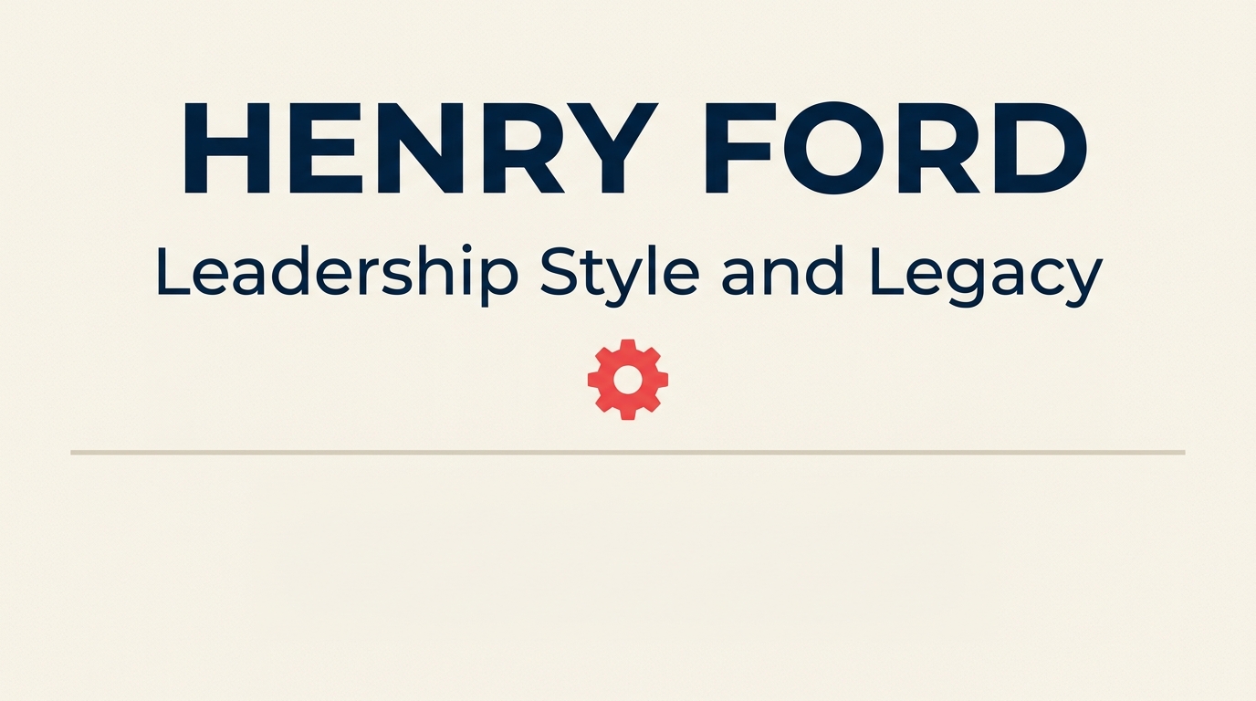 Henry Ford leadership style concept card