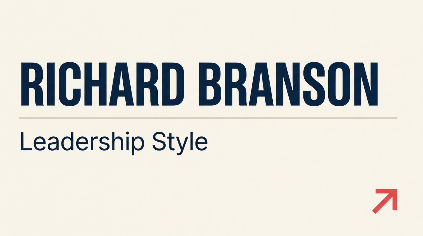 Richard Branson leadership style concept card