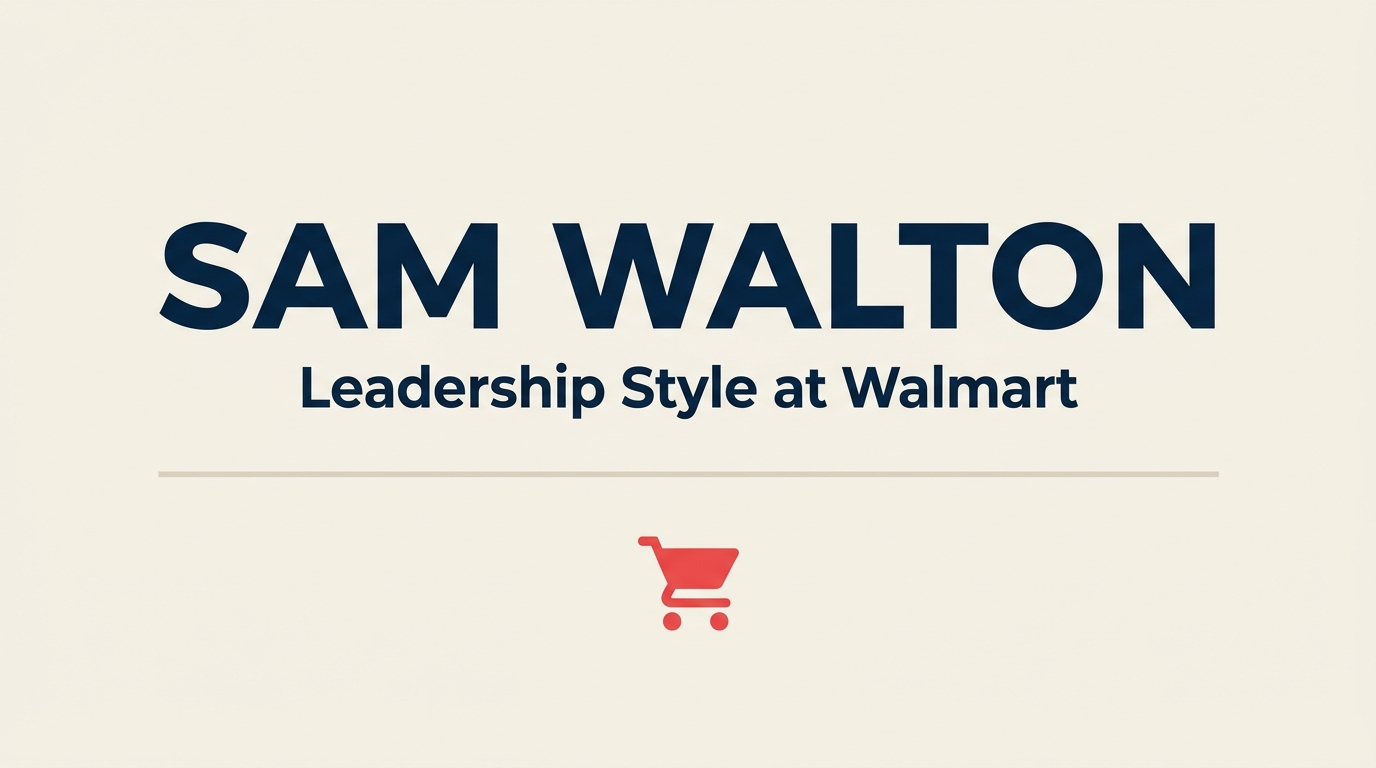 Concepto del estilo de liderazgo de Sam Walton