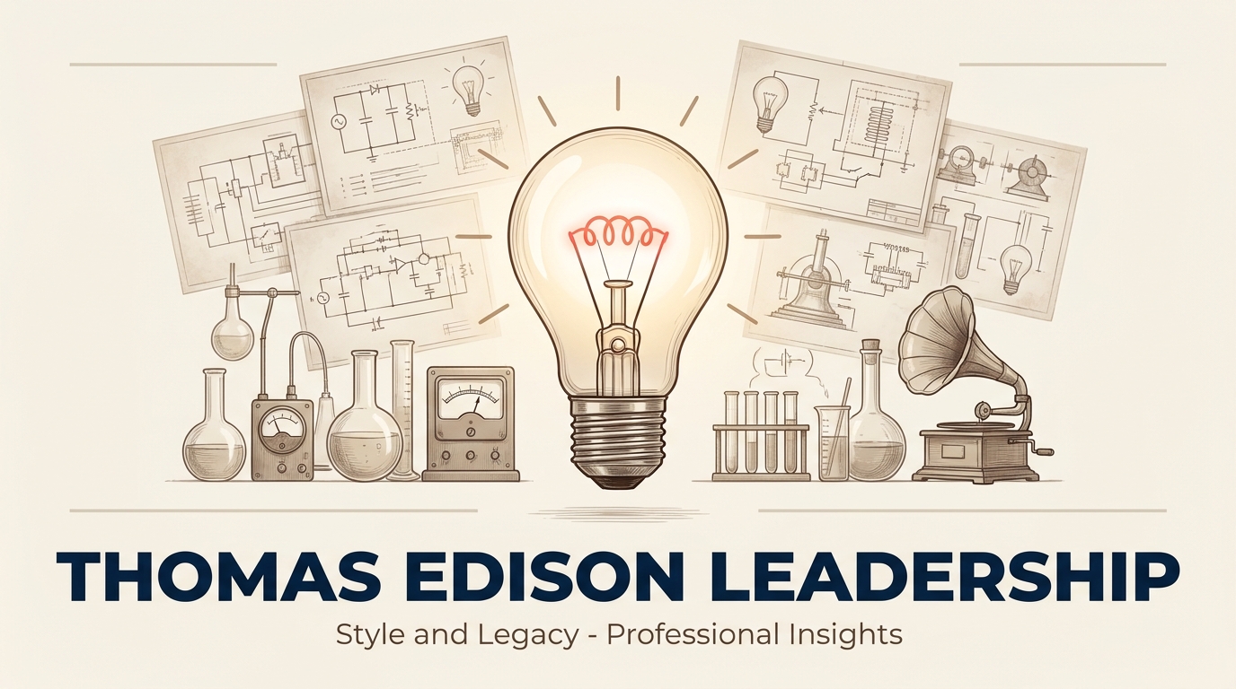 Estilo de liderazgo y legado de innovación de Thomas Edison
