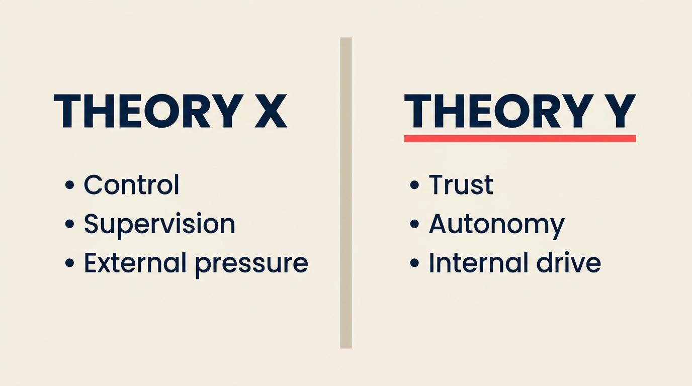 Gambaran umum gaya manajemen Theory X dan Theory Y