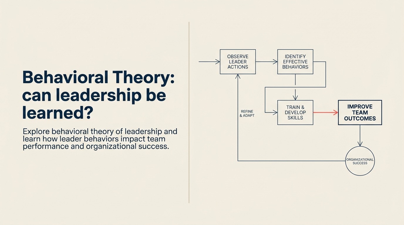 Teoria Comportamental: leadership pode ser aprendida?