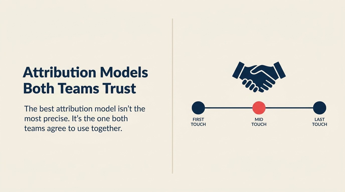 Attribution models for marketing and sales alignment