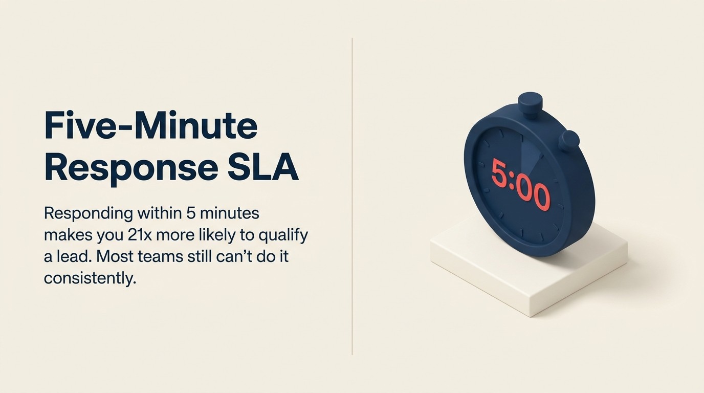 Five-minute response SLA framework
