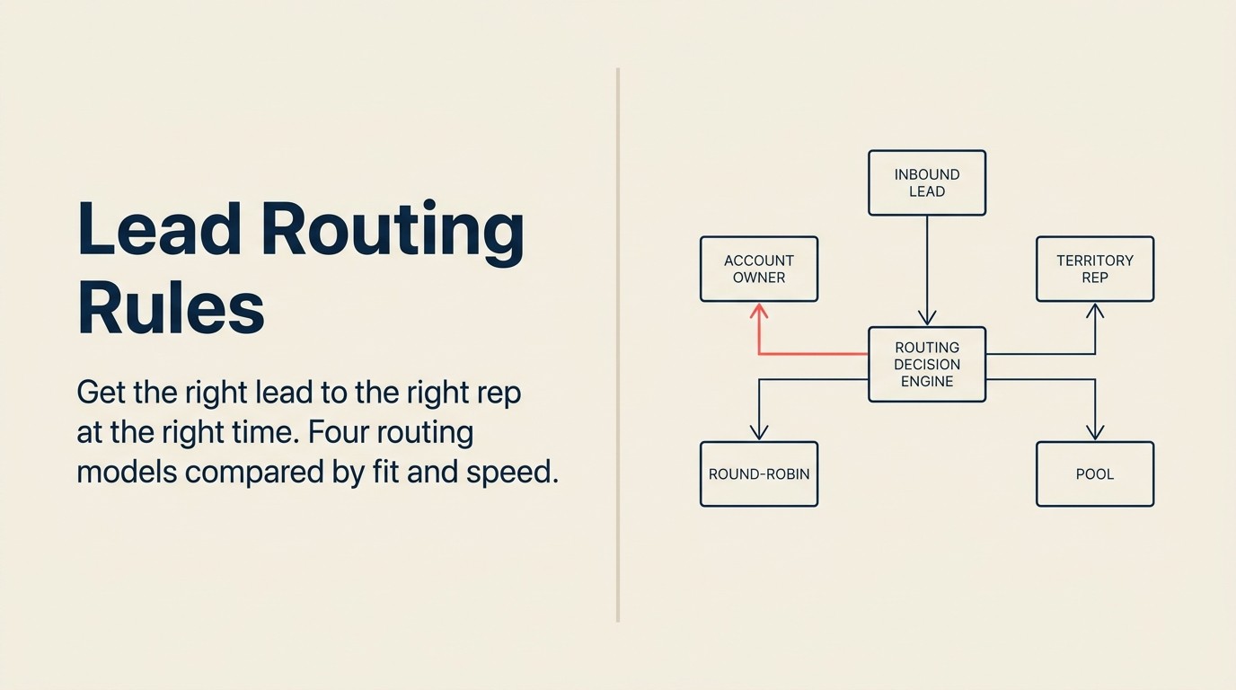 Lead routing rules and assignment models