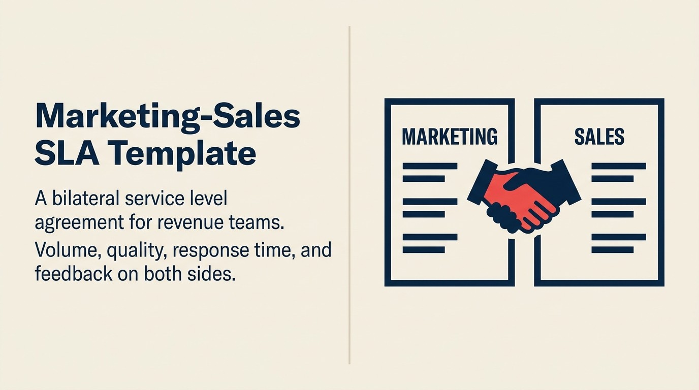 Marketing-sales SLA template for B2B teams
