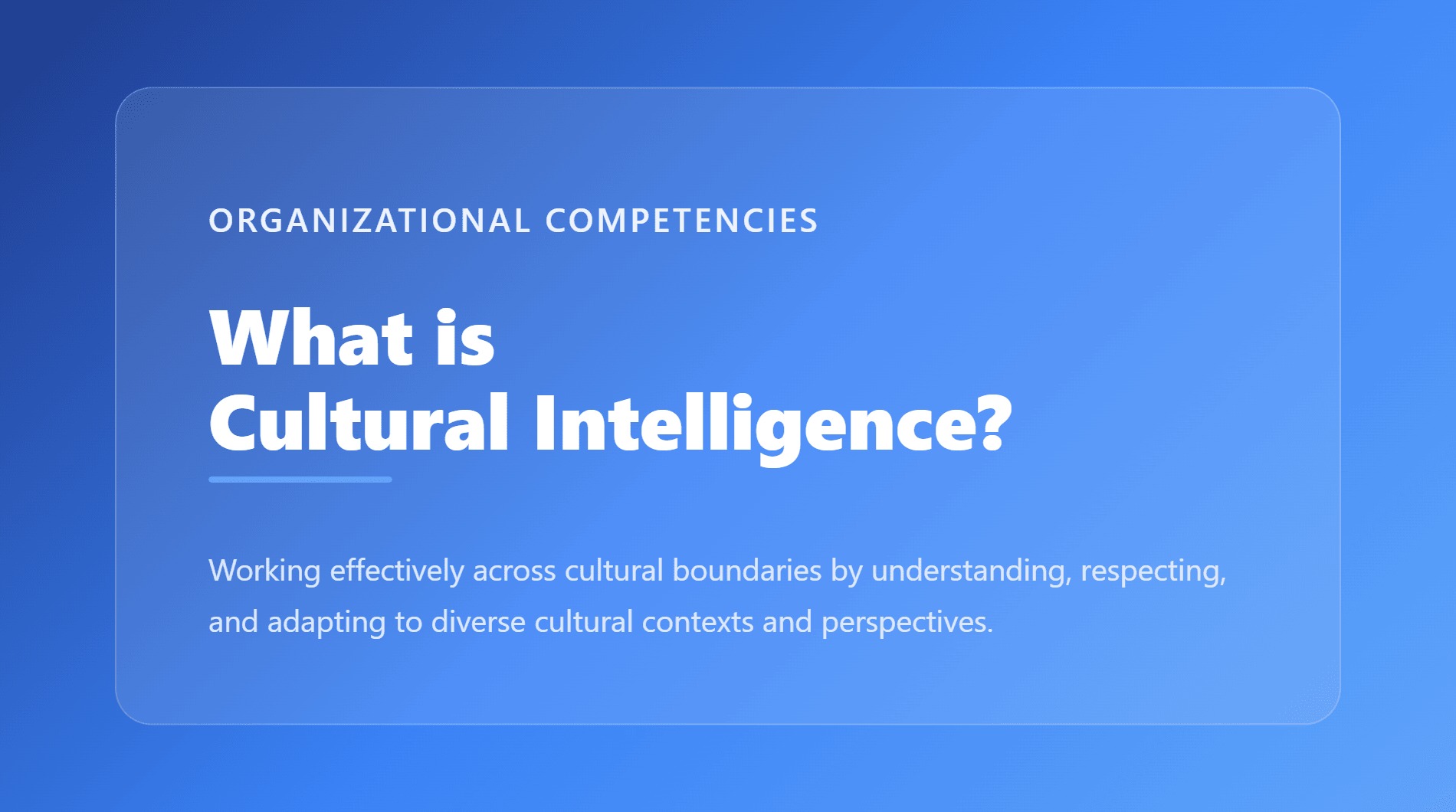 Inteligência Cultural