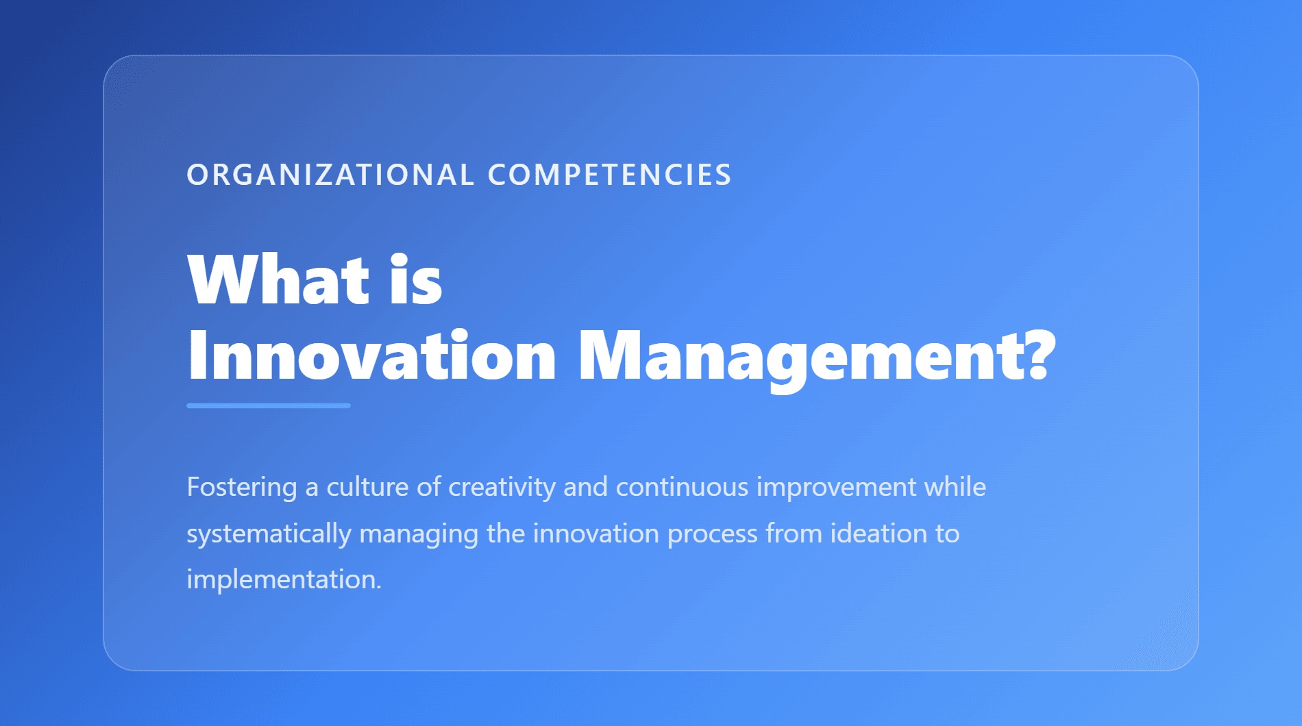 Innovation Management: Rangka Kerja Keupayaan Organisasi
