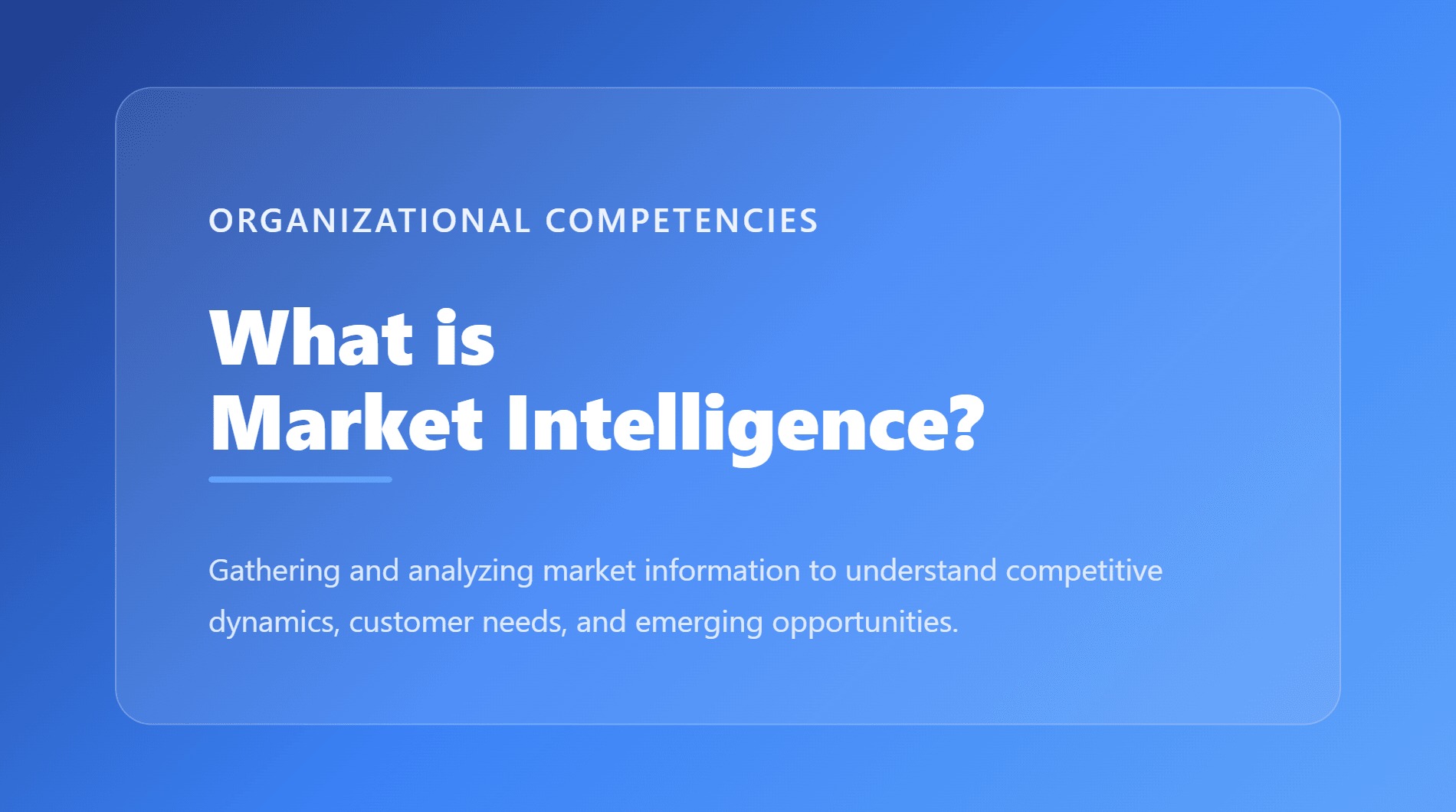 Market intelligence listening horn filtering customer, competitor, and trend signals into strategic insight