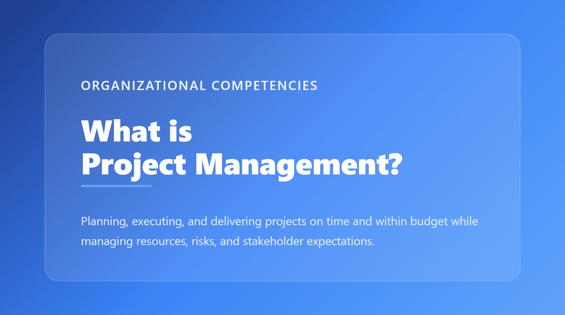 Enterprise Project Management Framework shown as a compass aligning portfolio resources with a finished strategic deliverable