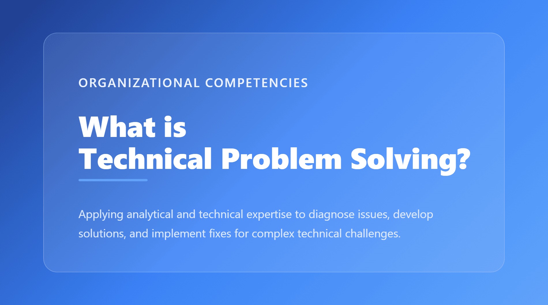 Technical Problem Solving Framework shown as a diagnostic lens revealing a root cause inside a complex system