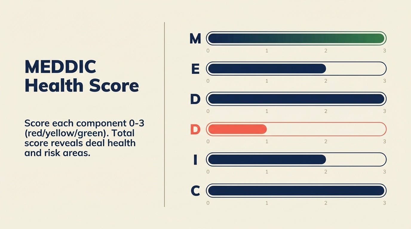Puntuación de Salud de Oportunidad MEDDIC