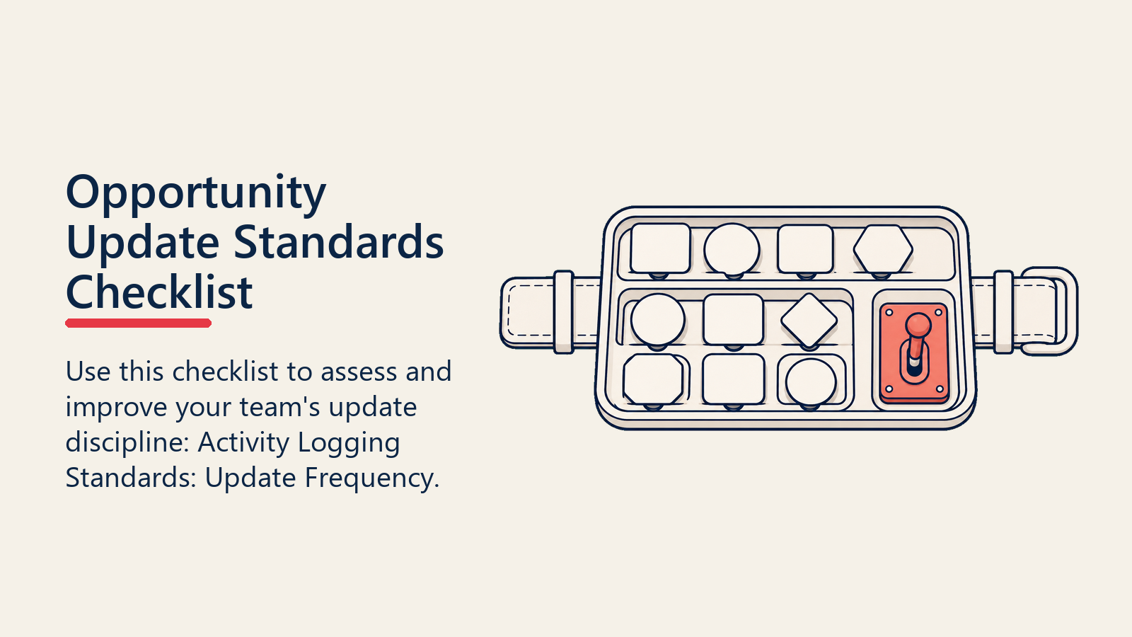 Opportunity Update Standards Checklist
