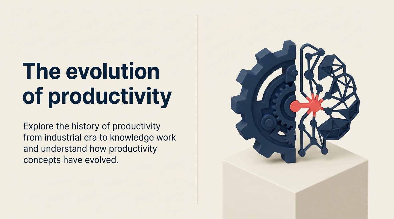 Evolution of productivity from factory output to knowledge-work judgment and effectiveness