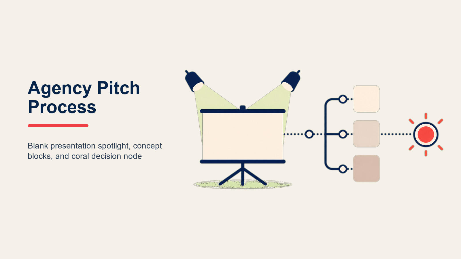 Agency Pitch Process editorial illustration