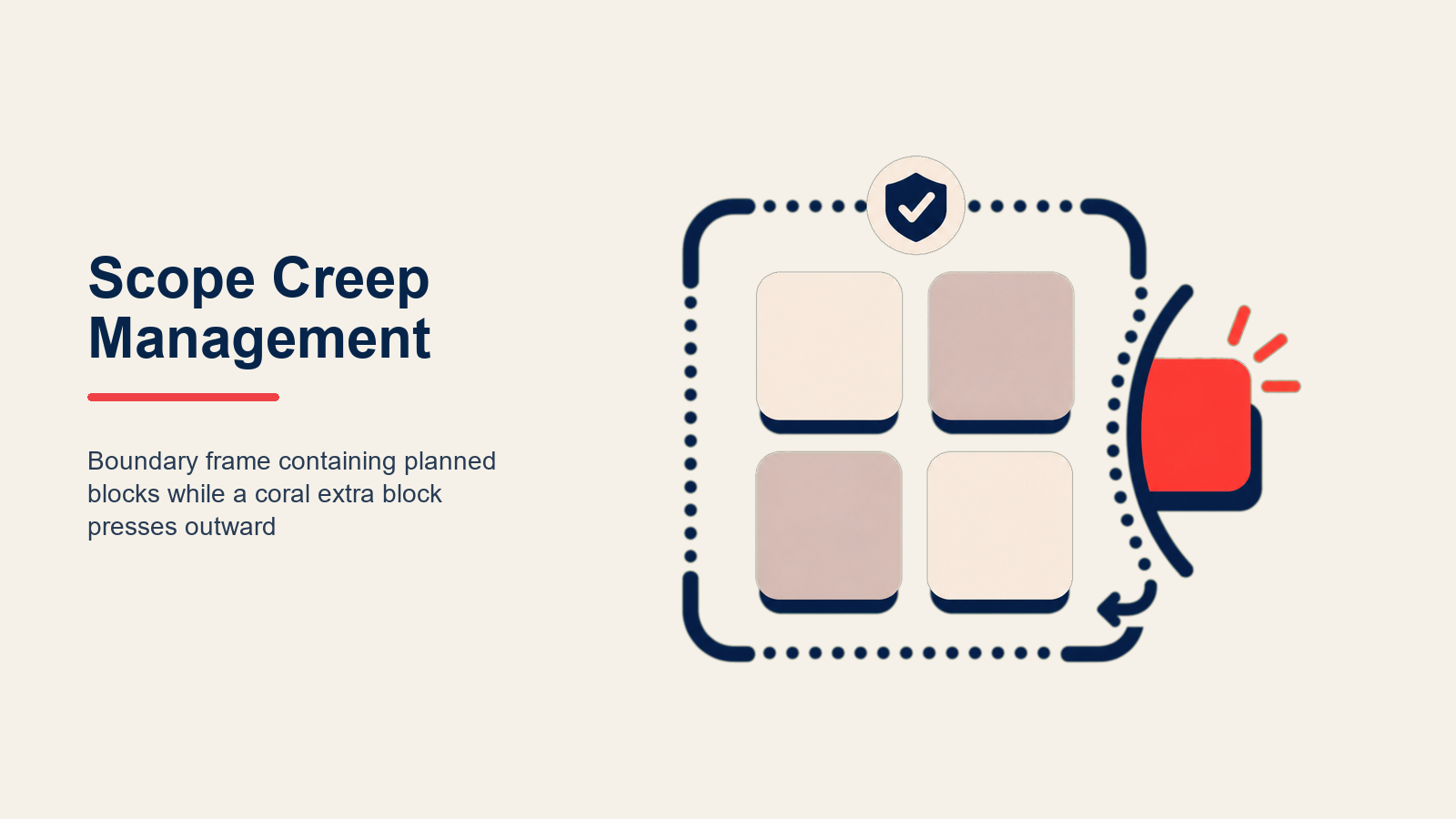 Scope Creep Management editorial illustration