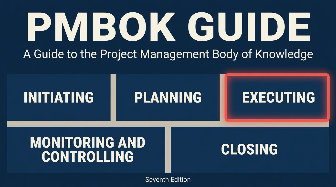 Diagram kerangka knowledge area dan process group PMBOK Guide