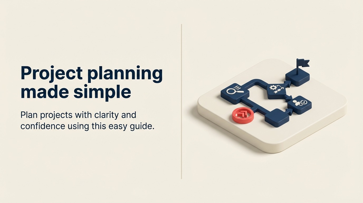 Project planning compass surrounded by goals, deliverables, schedule, risks, and stakeholder approval