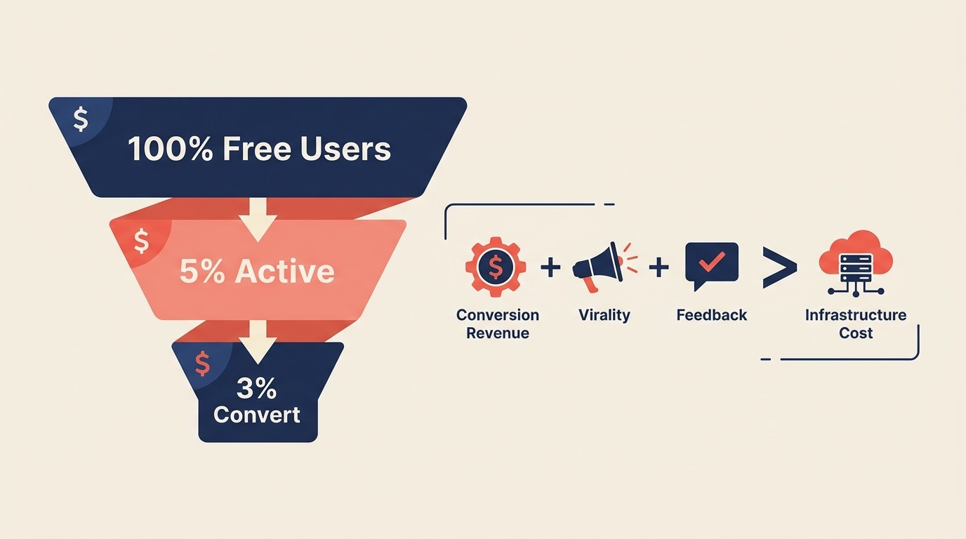 Ekonomi konversi free to paid dan metrik unit freemium