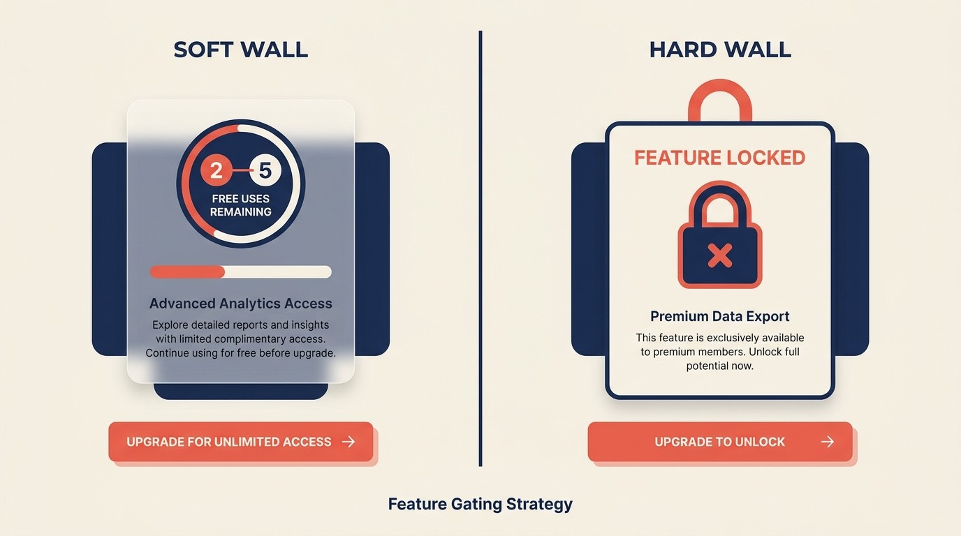 Prompt upgrade dalam produk dan strategi feature gating