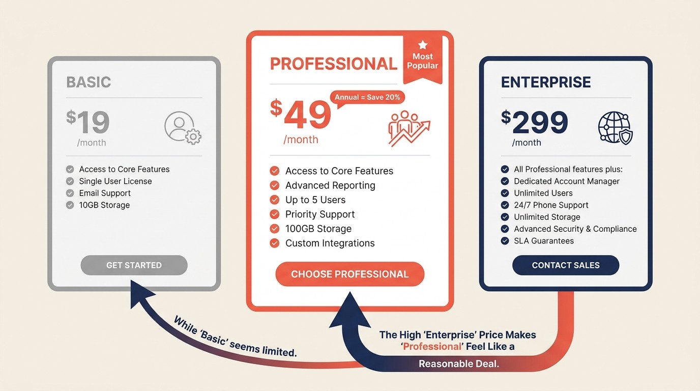 Prinsip psikologi harga untuk anchoring konversi freemium