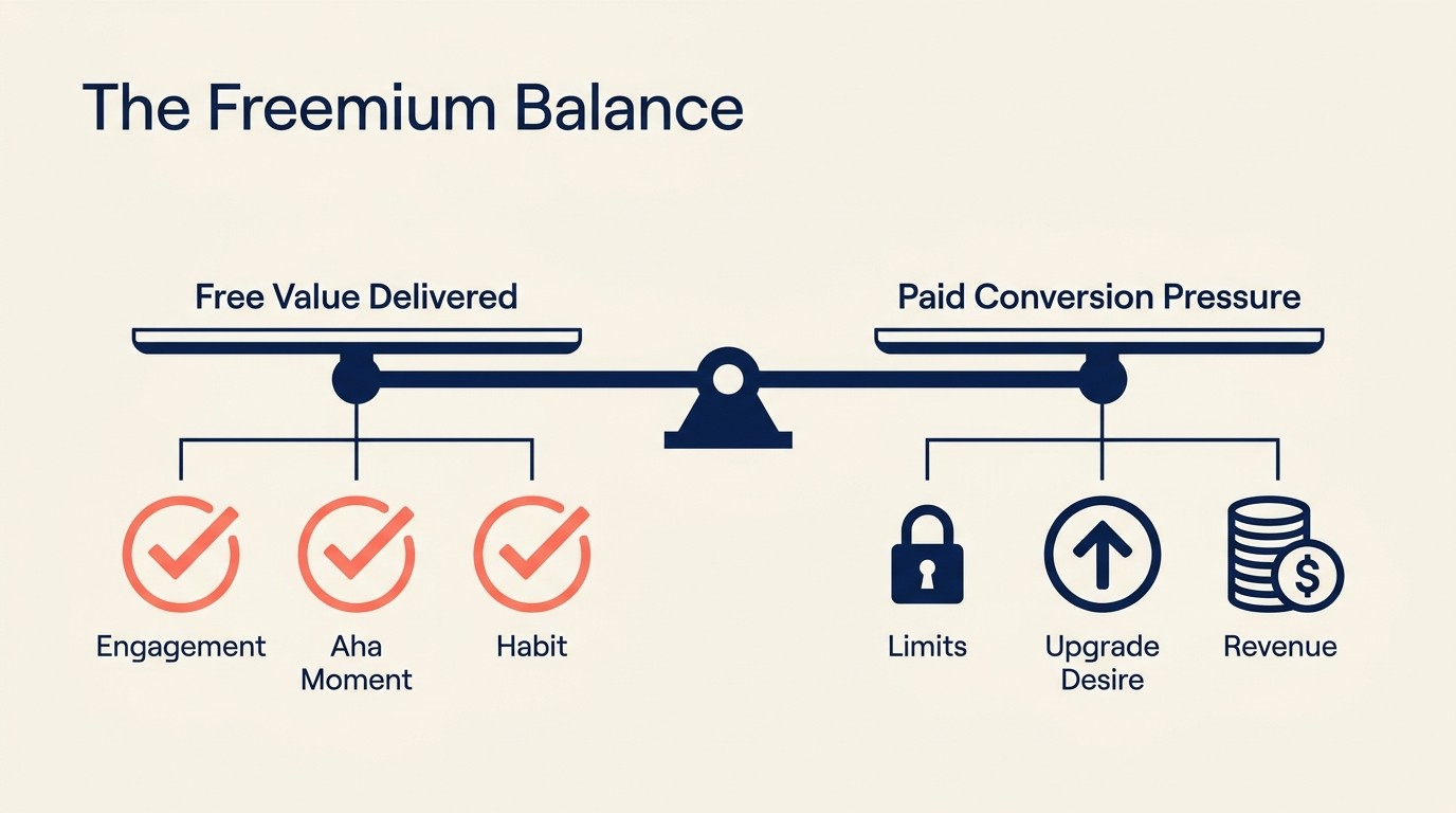 Equacao de Valor do Design de Modelo Freemium