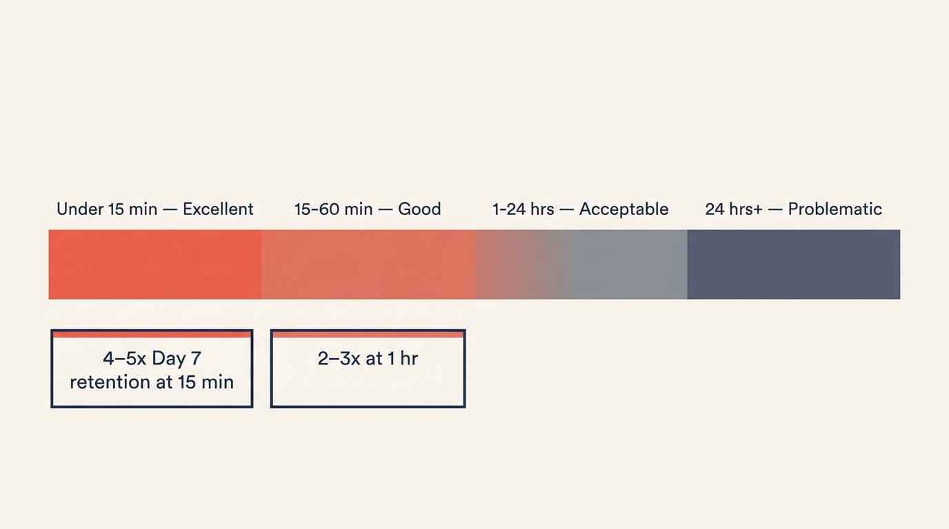 Marco de time-to-value que mide la velocidad desde el registro hasta el resultado significativo